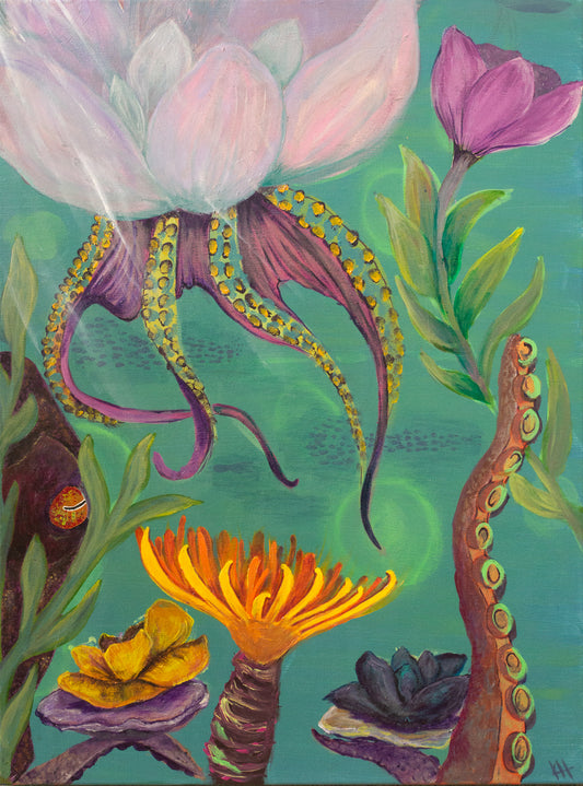 1st Place Winner (Amateur/Painting Category) "Octopus Garden"