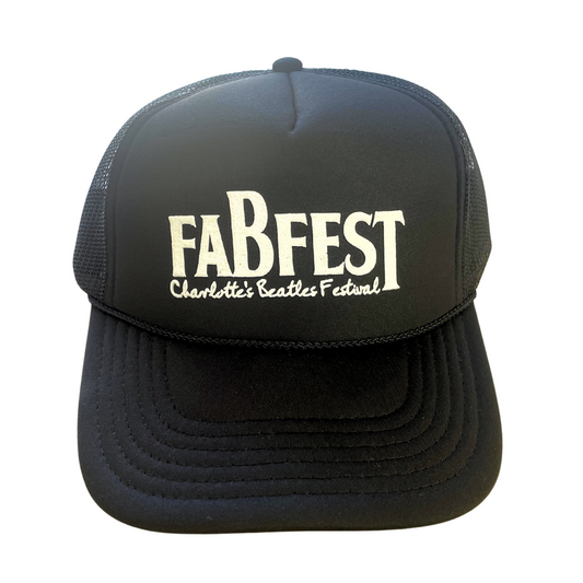 Hat - FabFest - Black w/ White Logo