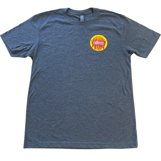 T-Shirt - FabFest - Grey w/ Color Logo - Adult