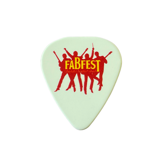 Guitar Pick - FabFest Logo - White/Color