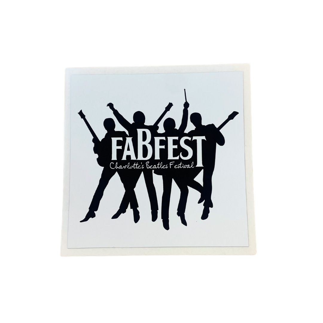 Sticker - FabFest Logo - White/Black